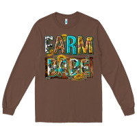 Chestnut western farm babe Long Sleeve Tee - texasbilliewilder