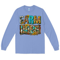 Colony Blue western farm babe Long Sleeve Tee - texasbilliewilder