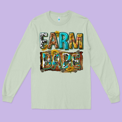 Long Sleeve Tee western farm babe