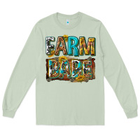 Matcha western farm babe Long Sleeve Tee - texasbilliewilder