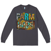 Smoke western farm babe Long Sleeve Tee - texasbilliewilder