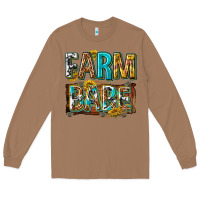 Toasted Coconut western farm babe Long Sleeve Tee - texasbilliewilder