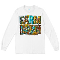 White western farm babe Long Sleeve Tee - texasbilliewilder