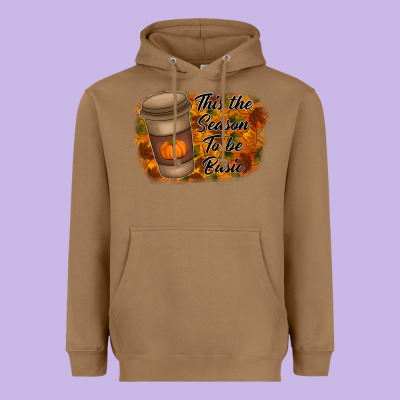 Tis The Season To Be Basic Heavyweight Hoodie Designed By Racoondesign