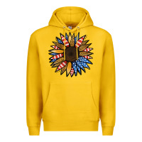 Lemon Patriotic Sunflower Premium Hoodie - Jasminsmagicworld