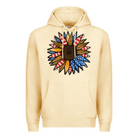 Pina Colada Patriotic Sunflower Premium Hoodie - Jasminsmagicworld