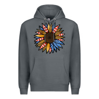 Rock Patriotic Sunflower Premium Hoodie - Jasminsmagicworld