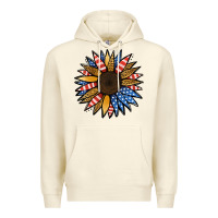 Sandshell Patriotic Sunflower Premium Hoodie - Jasminsmagicworld