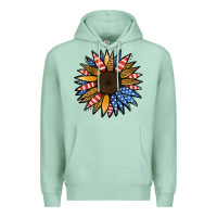 Seafoam Patriotic Sunflower Premium Hoodie - Jasminsmagicworld
