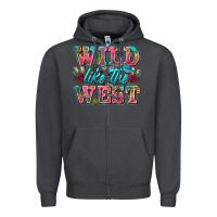 Smoke wild like the west Zipper Hoodie - Zillion Design Studio