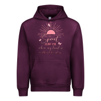Mauve Wine spririt religious quote Urban Hoodie - MaliasSmallBusiness