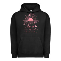 Pigment Black spririt religious quote Urban Hoodie - MaliasSmallBusiness