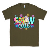 Army Green snow cute with unicorn Classic Tee - Zillion Design Studio