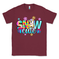 Burgundy snow cute with unicorn Classic Tee - Zillion Design Studio