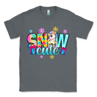 Charcoal Heather snow cute with unicorn Classic Tee - Zillion Design Studio