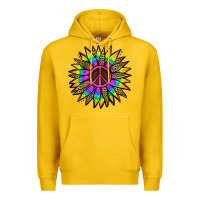 Lemon Peace Hippie Sunflower Premium Hoodie - Jasminsmagicworld