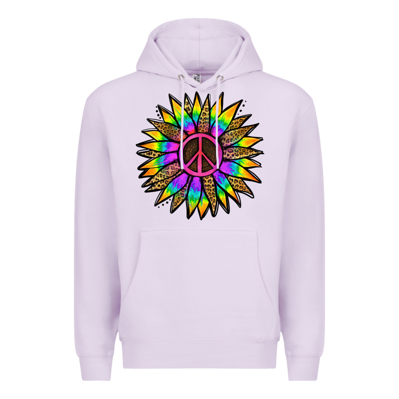 Peace Hippie Sunflower Premium Hoodie by Jasminsmagicworld | Teevron