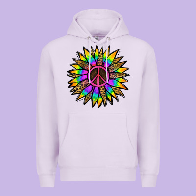 Peace Hippie Sunflower Premium Hoodie Designed By Jasminsmagicworld
