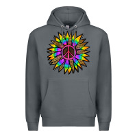 Rock Peace Hippie Sunflower Premium Hoodie - Jasminsmagicworld