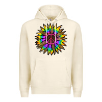 Tofu Peace Hippie Sunflower Premium Hoodie - Jasminsmagicworld