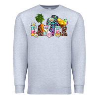Heather Grey easter Premium Sweatshirt - AdoDesignShop