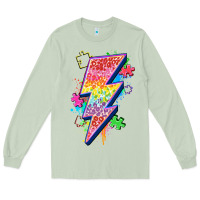 Matcha lightning bolt autism Long Sleeve Tee - Zillion Design Studio