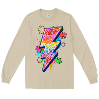 Mushroom lightning bolt autism Long Sleeve Tee - Zillion Design Studio