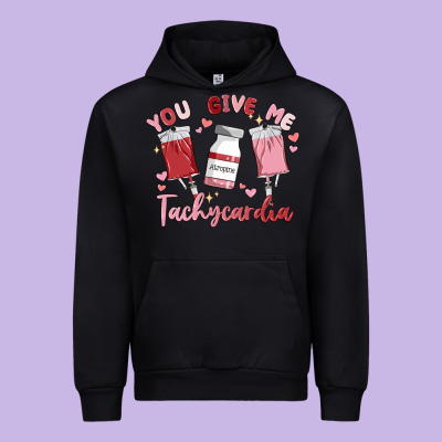 You Give Me Tachycardia Urban Hoodie Designed By Maliassmallbusiness