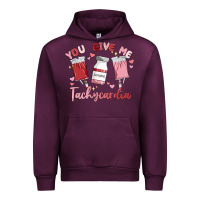 Mauve Wine you give me tachycardia Urban Hoodie - MaliasSmallBusiness
