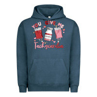 Pigment Midnight Navy you give me tachycardia Urban Hoodie - MaliasSmallBusiness