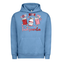 Pigment Pebble Blue you give me tachycardia Urban Hoodie - MaliasSmallBusiness