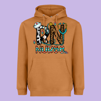 Rn Nurse Heavyweight Hoodie Designed By Cowhidedigitalart