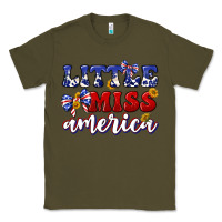 Army Green little miss america Classic Tee - texasbilliewilder