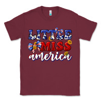 Burgundy little miss america Classic Tee - texasbilliewilder