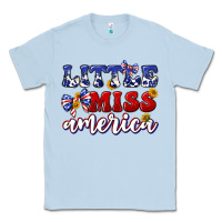 Dusty Blue little miss america Classic Tee - texasbilliewilder