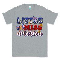 Heather Grey little miss america Classic Tee - texasbilliewilder