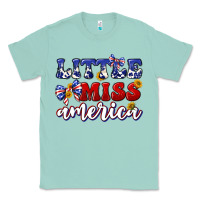 Seafoam little miss america Classic Tee - texasbilliewilder