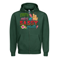 Sports Green little miss sassy pants Zipper Hoodie - texasbilliewilder