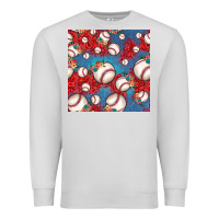 Dove Grey baseball paisley and jean pattern, baseball seamless pattern Premium Sweatshirt - JahusDesignShop