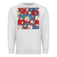 Oatmeal Heather baseball paisley and jean pattern, baseball seamless pattern Premium Sweatshirt - JahusDesignShop