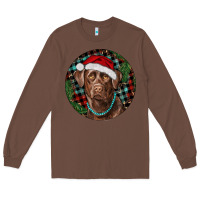 Chestnut Labrador Retriever Christmas Long Sleeve Tee - RanaPortraitStore