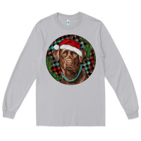 Moon Dust Labrador Retriever Christmas Long Sleeve Tee - RanaPortraitStore