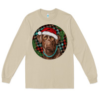 Mushroom Labrador Retriever Christmas Long Sleeve Tee - RanaPortraitStore