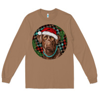 Toasted Coconut Labrador Retriever Christmas Long Sleeve Tee - RanaPortraitStore