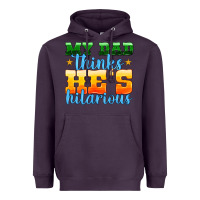 Plum my dad thinks he is hilarious Heavyweight Hoodie - HRA Design Shop