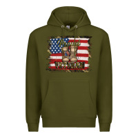 Army Green proud veteran Premium Hoodie - Jasminsmagicworld