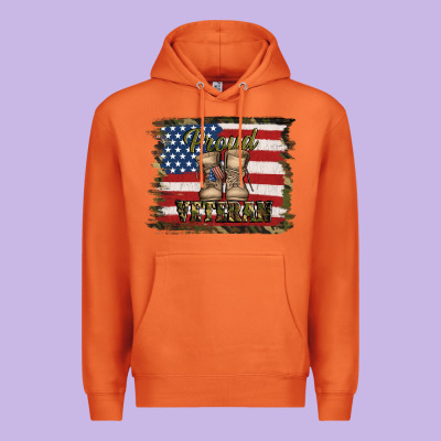 Proud Veteran Premium Hoodie Designed By Jasminsmagicworld