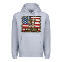Heather Grey proud veteran Premium Hoodie - Jasminsmagicworld