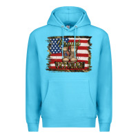 Ocean Blue proud veteran Premium Hoodie - Jasminsmagicworld