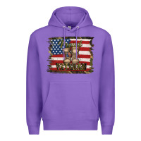 Purple proud veteran Premium Hoodie - Jasminsmagicworld